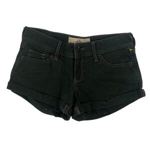 Hollister Green Low Rise Jean Short Shorts Size 25 Women’s